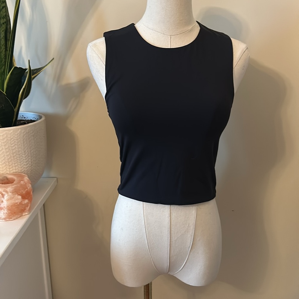 Babaton Black Tank Waist Length Medium